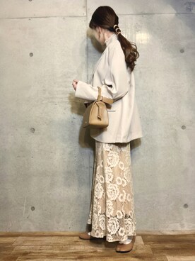 「tiptop（ティップトップ）のアイテム（テーラードジャケット）」を使った、エリーさん（レディース・163cm）の冬コーディネート