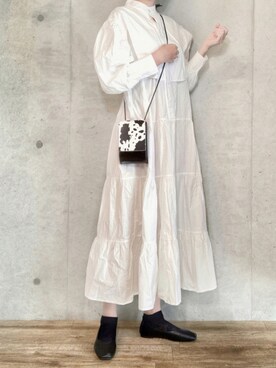 「sakishimatokyo」｜「アイテム（バレエシューズ）」を使った、エリーさん（レディース・163cm）の夏コーディネート