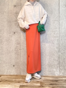 「アイテム（その他）」を使った、エリーさん（レディース・163cm）の冬コーディネート