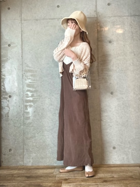 「ISOOK（アイスー）のアイテム（ワンピース/ドレス）」を使った、エリーさん（レディース・163cm）の春コーディネート