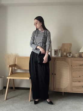 「classicalelf（クラシカルエルフ）のアイテム（パンツ）」を使った、エリーさん（レディース・163cm）の秋コーディネート