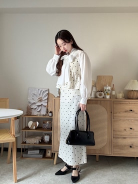 「春先取りコーデ」｜エリーさん（レディース・163cm）の春コーディネート