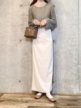「ほめられ本命コーデ」｜「アイテム（パンプス）」を使った、エリーさん（レディース・163cm）の冬コーディネート