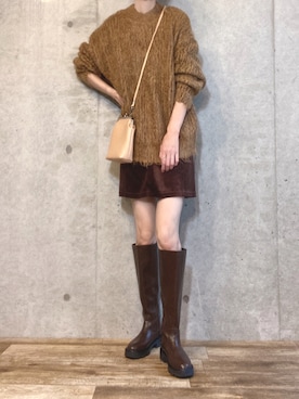 「淡色」｜「アイテム（その他）」を使った、エリーさん（レディース・163cm）の秋コーディネート