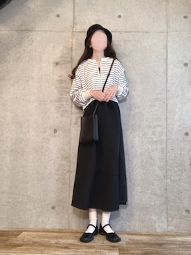 「BASE（ベース）のアイテム」を使った、エリーさん（レディース・163cm）の春コーディネート