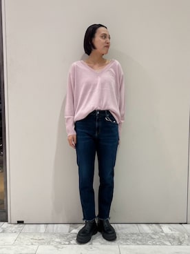 山崎唯伽さん（レディース・162cm）の秋コーディネート