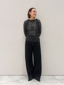 バックレースアップ透かし編みニット｜アングリッド（Ungrid）公式通販