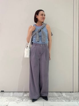 山崎唯伽さん(レディース・162cm)の夏コーディネート
