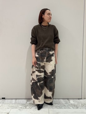 「Ungrid」｜山崎唯伽さん（レディース・162cm）の秋コーディネート