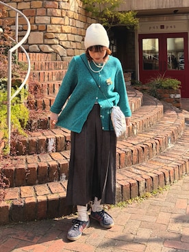 ふうかさん（レディース・159cm）の冬コーディネート