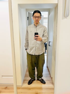 「Snow Peak（スノーピーク）のアイテム」を使った、Mt.MTGさん（メンズ・176cm）の春コーディネート