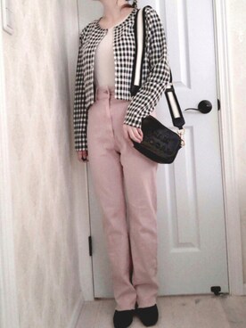 「PUBLUX（パブリュクス）のアイテム（ブーツ）」を使った、R✴︎さん（レディース・159cm）の秋コーディネート