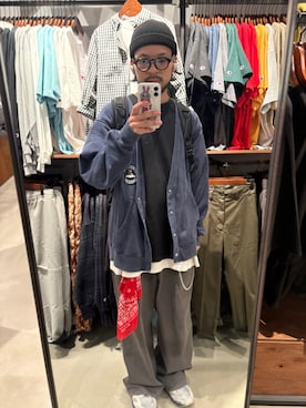 「アイテム（バンダナ/スカーフ）」を使った、tukky921215さん（メンズ・170cm）の秋コーディネート