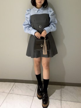 「dazzlin（ダズリン）のアイテム」を使った、shioriさん（レディース・155cm）の冬コーディネート