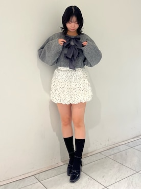 「dazzlin（ダズリン）のアイテム（ジャケット/アウター）」を使った、shioriさん（レディース・155cm）の冬コーディネート