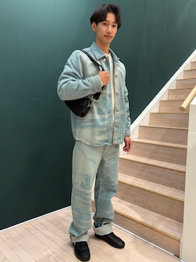 「LACOSTE（ラコステ）のアイテム」を使った、miyaさん（メンズ・177cm）の秋コーディネート