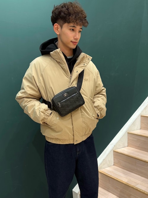 撥水 防風 パデッド ボリュームテクニカルナイロンブルゾン（ダウン