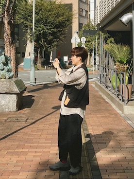 「アイテム（アナログ腕時計）」を使った、まっしゅさん（レディース・156cm）の秋コーディネート