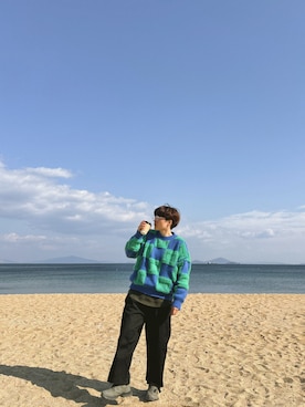 「アイテム（メガネ）」を使った、まっしゅさん（レディース・156cm）の秋コーディネート