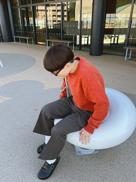 「アイテム（エコバッグ/サブバッグ）」を使った、まっしゅさん（レディース・156cm）の秋コーディネート