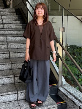 HANNAさん(レディース・156cm)の夏コーディネート