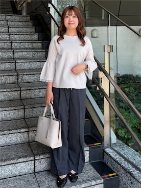 「シンプル・ベーシック」｜HANNAさん（レディース・156cm）の秋コーディネート