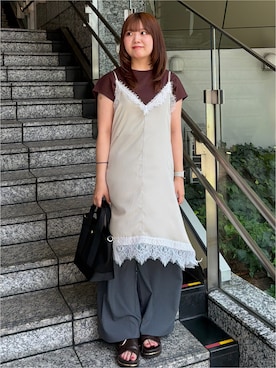 HANNAさん（レディース・156cm）の夏コーディネート
