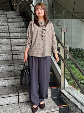 HANNAさん(レディース・156cm)の秋コーディネート
