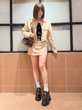 「ESPERANZA（エスペランサ）のアイテム」を使った、mさん（レディース・160cm）の春コーディネート