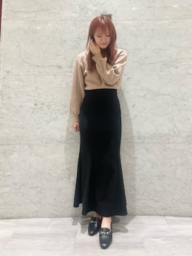 「ESPERANZA（エスペランサ）のアイテム」を使った、mさん（レディース・160cm）の秋コーディネート