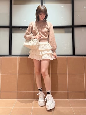 「ESPERANZA（エスペランサ）のアイテム」を使った、mさん（レディース・160cm）の春コーディネート