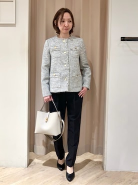 「HusHusH（ハッシュアッシュ）のアイテム（パンツ）」を使った、kimiさん（レディース・159cm）の冬コーディネート