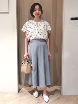 「アイテム（その他シューズ、ホワイト系）」を使った、kimiさん（レディース・159cm）の夏コーディネート