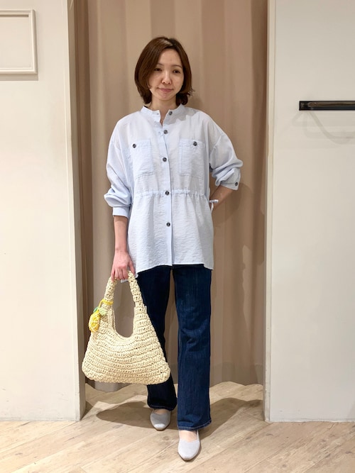 L'Appartementオリジナル★新品タグ付★ローンサファリ柄BIGシャツ GLORYGUY & Cachette｜ニット派をもザワつかせるシャツ屋の新たな