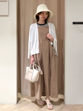 「grove（グローブ）のアイテム（ハット）」を使った、kimiさん（レディース・159cm）の春コーディネート
