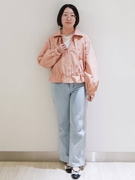 「index（インデックス）のアイテム（ブルゾン）」を使った、KaHoさん（レディース・151cm）の冬コーディネート