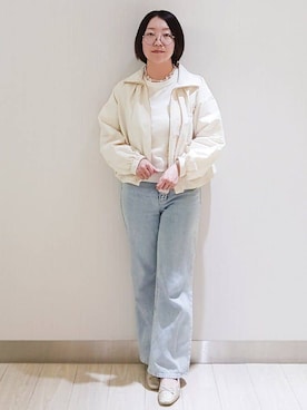 「index（インデックス）のアイテム（ブルゾン）」を使った、KaHoさん（レディース・151cm）の冬コーディネート