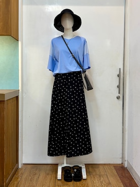 「SHOO・LA・RUE（シューラルー）のアイテム（サンダル）」を使った、蒼さん（レディース・150cm）の夏コーディネート