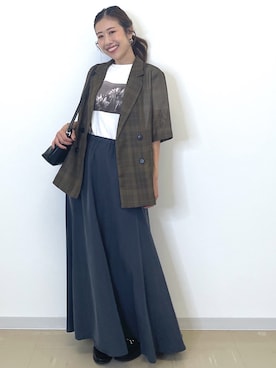 「シンプル・ベーシック」｜Akiさん（レディース・157cm）の秋コーディネート