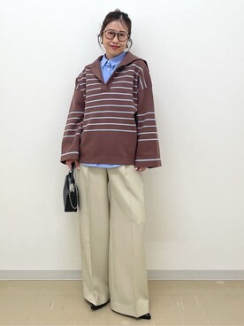 「ブルベ」｜Akiさん（レディース・157cm）の冬コーディネート