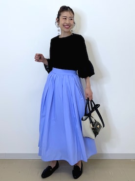 「OPAQUE.CLIP（オペークドットクリップ）のアイテム」を使った、Akiさん（レディース・157cm）の春コーディネート