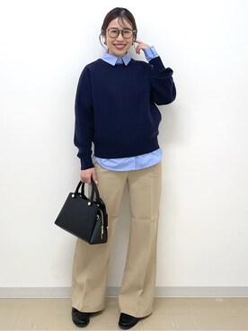 「ブルベ」｜Akiさん（レディース・157cm）の冬コーディネート