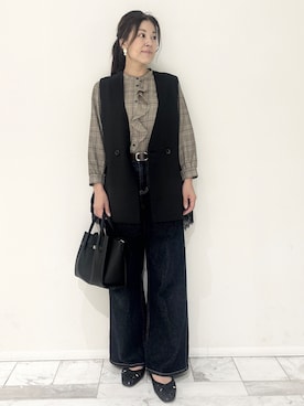 りなさん（レディース・156cm）の秋コーディネート