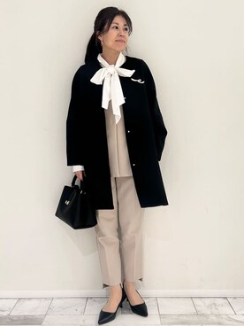 りなさん（レディース・156cm）の冬コーディネート