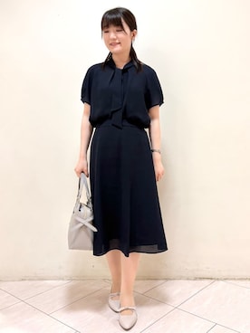 「Reflect（リフレクト）のアイテム（トップス）」を使った、mikiさん（レディース・153cm）の春コーディネート