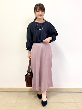 「Reflect（リフレクト）のアイテム（アクセサリー）」を使った、mikiさん（レディース・153cm）の秋コーディネート