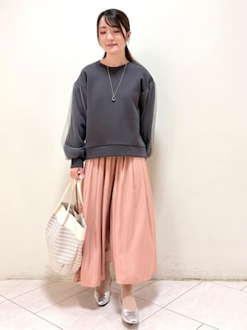 「Reflect（リフレクト）のアイテム（シューズ）」を使った、mikiさん（レディース・153cm）の春コーディネート