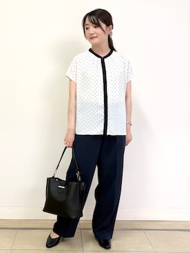 「Reflect（リフレクト）のアイテム（トップス）」を使った、mikiさん（レディース・153cm）の夏コーディネート