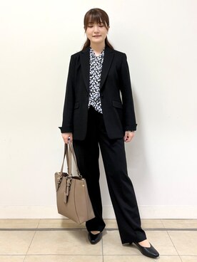「Reflect（リフレクト）のアイテム（パンツ）」を使った、mikiさん（レディース・153cm）の秋コーディネート