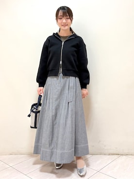「Reflect（リフレクト）のアイテム」を使った、mikiさん（レディース・153cm）の冬コーディネート